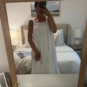 TARGET MIDI SUNDRESS (WHITE)